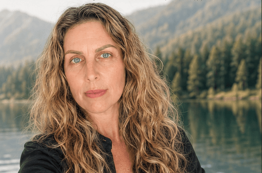 Alexandra Cousins by a lake